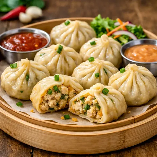 Steamed Momo Chicken - Full Tray
